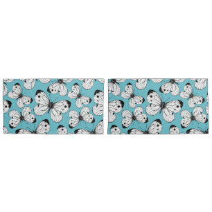 Housse D'oreillers Motif papillon de choux