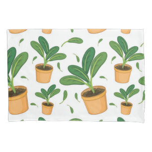 Housse D'oreillers motif plante