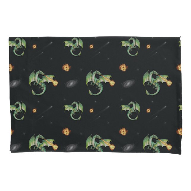 Housse D'oreillers Motif sans couture Dragon (devant)