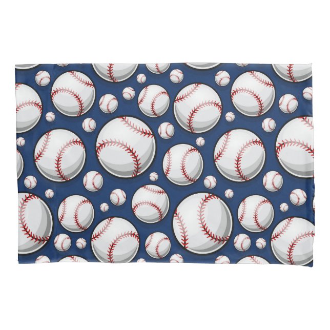 Housse D'oreillers Motif sportif de baseball (devant-gauche)