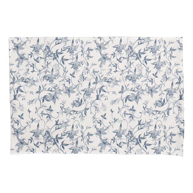 Housse D'oreillers Motif Toile De Jouy (devant)