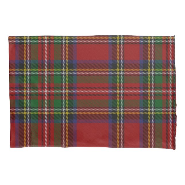 Housse D'oreillers Motif traditionnel de plaid de tartan royal de (devant)