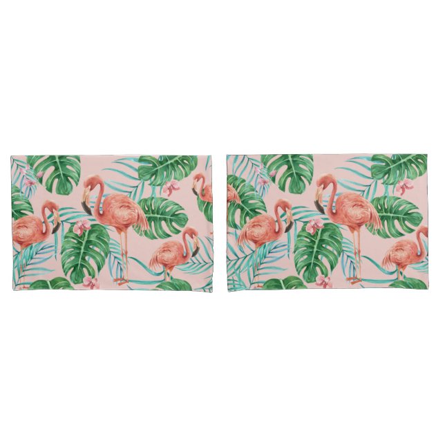 Housse D'oreillers Motif tropical (devant-Set)
