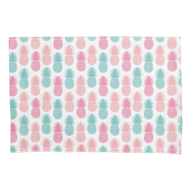 Housse D'oreillers Motif vintage d'ananas (devant-gauche)