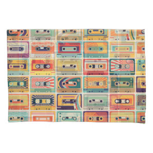 Housse D'oreillers Motif Vintage Retro Cassette Tapes