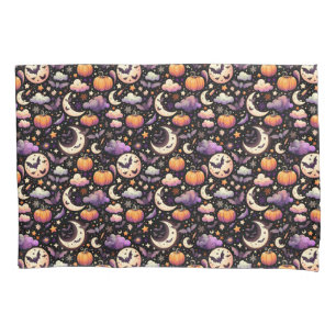 Housse D'oreillers Motif Whimsical Halloween Night Sky