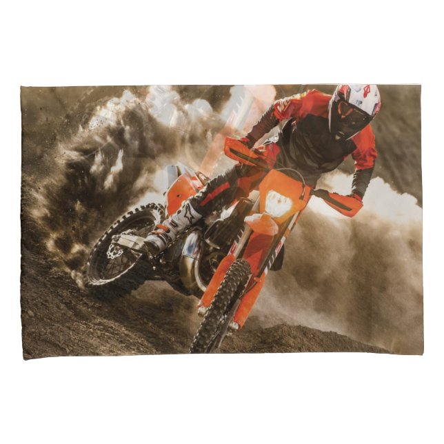 Housse D'oreillers Motocross Rider (devant-Droit)