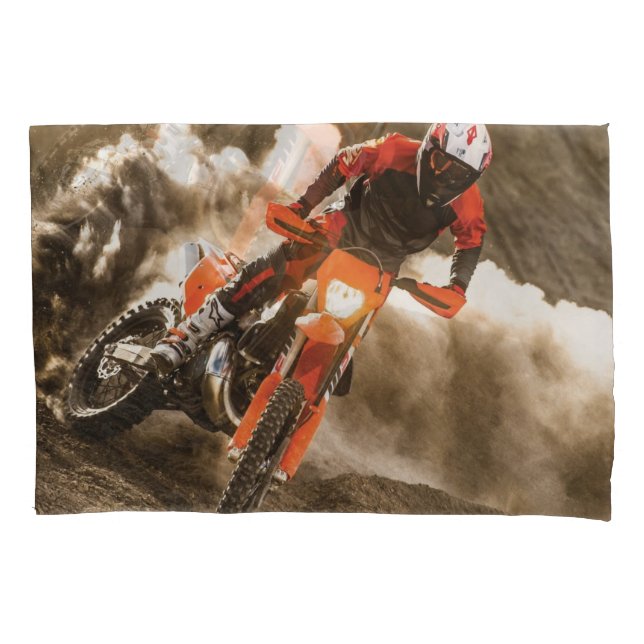 Housse D'oreillers Motocross Rider (devant)