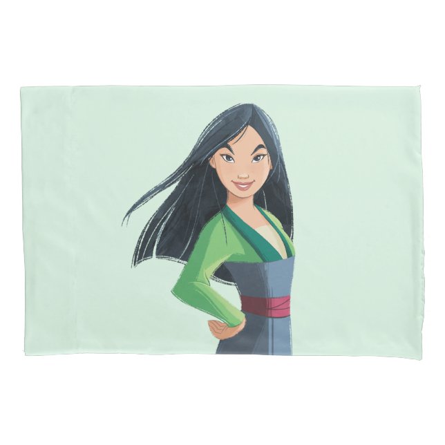 Housse D'oreillers Mulan Courage à chaque étape (devant)