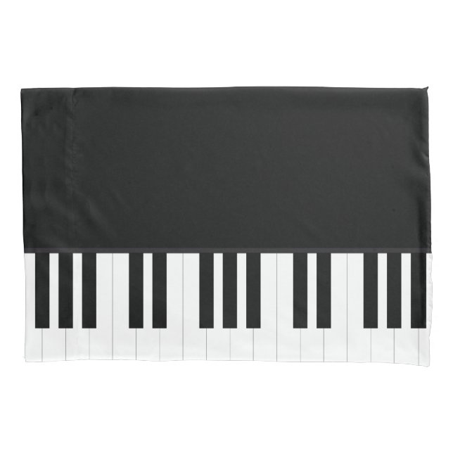 HOUSSE D'OREILLERS MUSIQUE DE PIANO (devant)