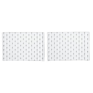 Housse D'oreillers Musique Motif Melting Treble Clef noir et blanc