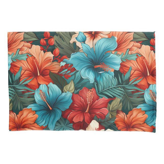 Housse D'oreillers N° 30 Motif floral (devant)