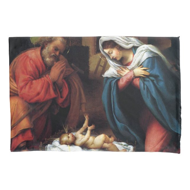 Housse D'oreillers Nativité (devant)