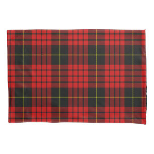Housse D'oreillers Noël rouge de pays de plaid de tartan