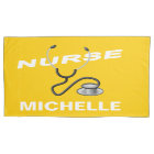 Nom de l'infirmière personnalisée JAUNE