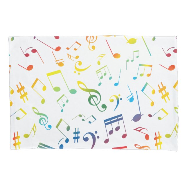 Housse D'oreillers Notes musicales 4 (devant)