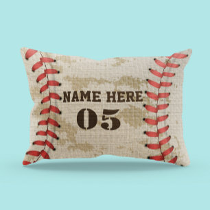 Housse D'oreillers Numéro de base-ball Vintage personnalisé Rétro
