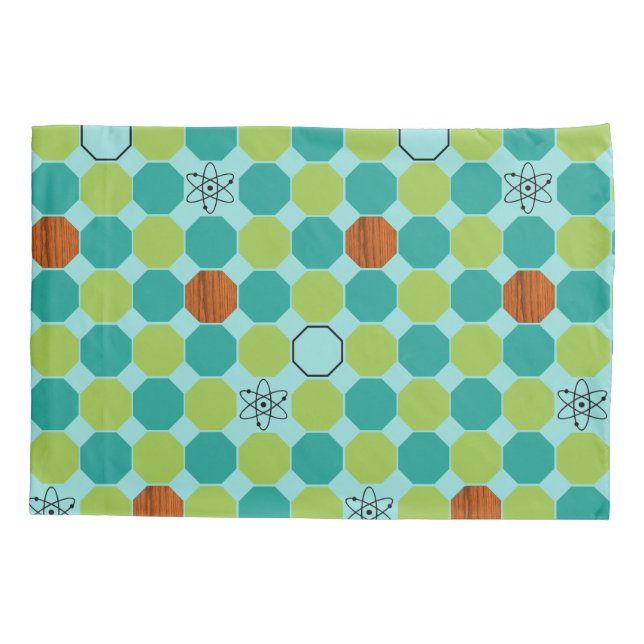 Housse D'oreillers Octogone atomique (Dos)