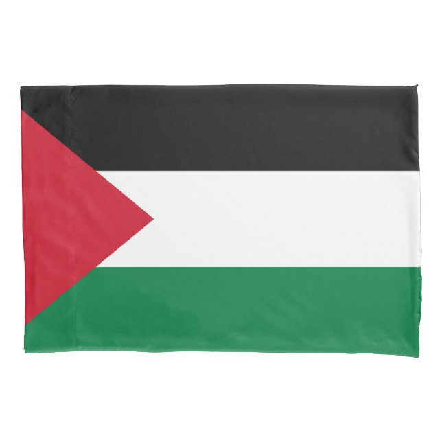 Housse D'oreillers officiellement le drapeau de l'État de Palestine (devant)