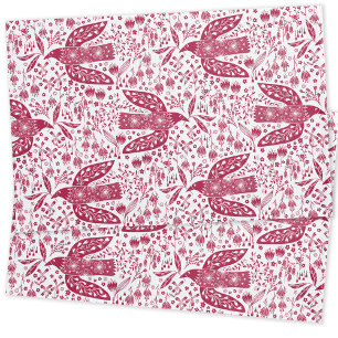 Housse D'oreillers Oiseau rouge