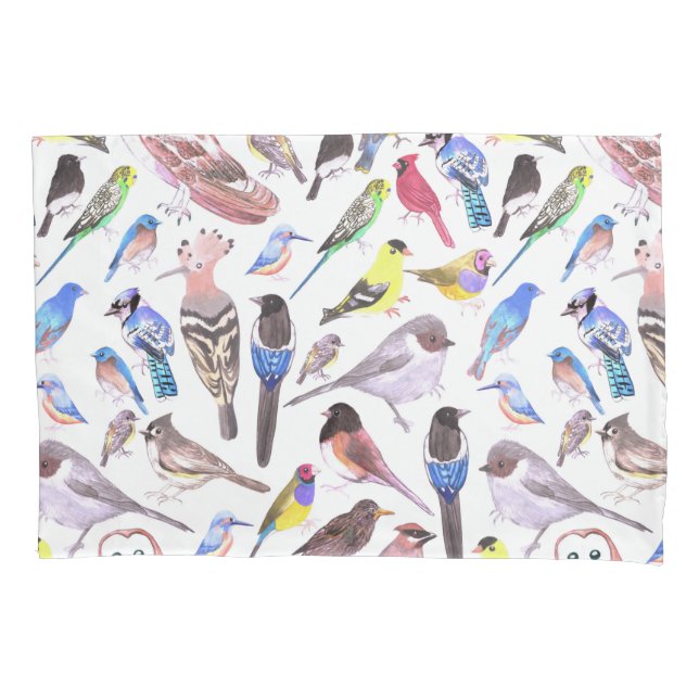 Housse D'oreillers Oiseaux d'Amérique - animaux de compagnie et oisea (devant)