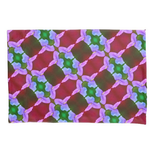 Housse D'oreillers Orchidée violette Fleur Abstraite Motif (devant)