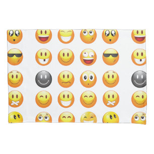 Housse D'oreillers oreiller coussin coque de la literie emojis