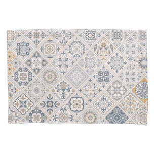 Housse D'oreillers Ornement traditionnel portugais et espagnol Boho 