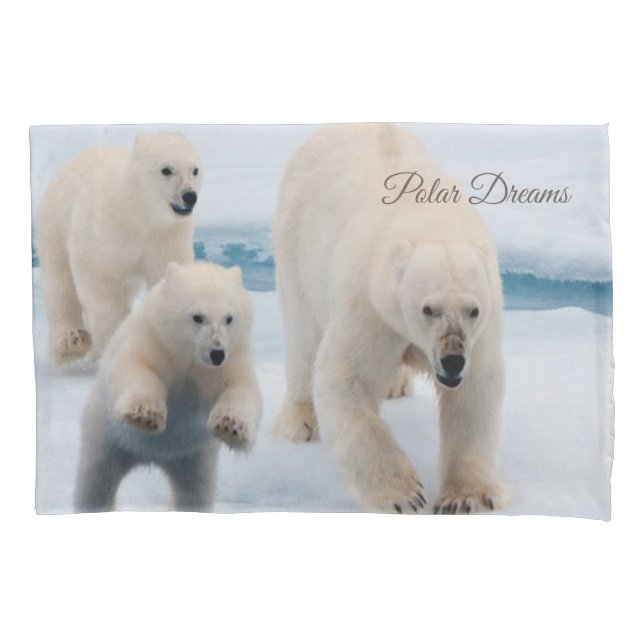 Housse D'oreillers Ours polaire Coque coussin (devant)