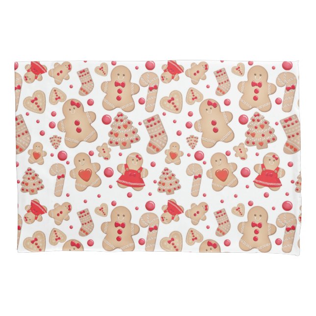 Housse D'oreillers Pain d'épice Homme Baked Cookies rustique Whimsica (devant)
