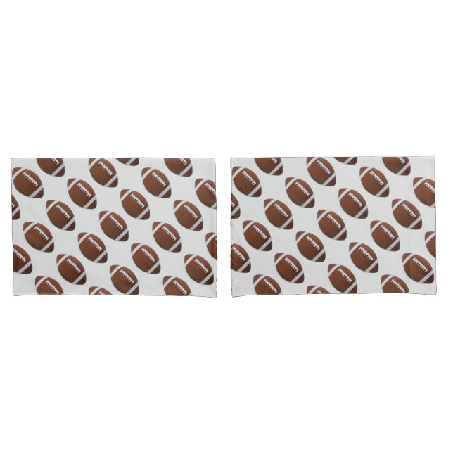Housse D'oreillers Paire de coiffeurs/football de taille standard (devant-Set)