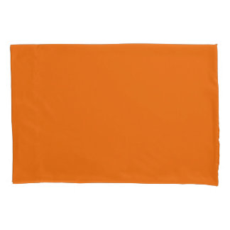 Housse D'oreillers Paire de Coque Coussin orange standard