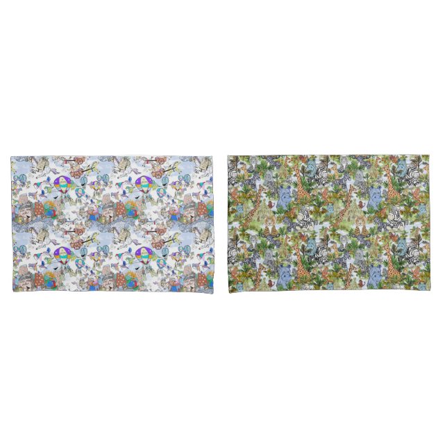 Housse D'oreillers Paire d'oreillette amusante pour enfants (devant-Set)