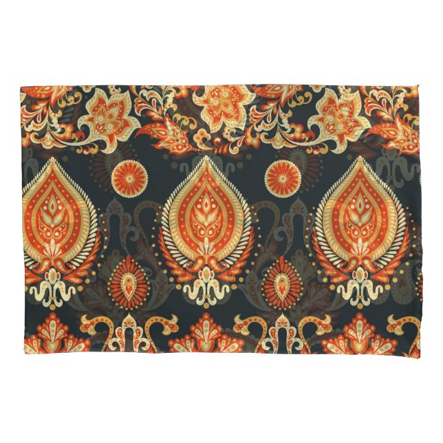 Housse D'oreillers Paisley Floral : Oriental Ethnic Seamless (devant)