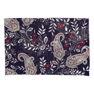 Housse D'oreillers Paisley indien traditionnel, motif sans soudure.
