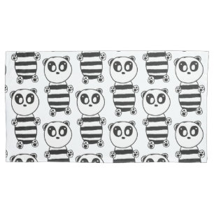 Housse D'oreillers Panda Kids