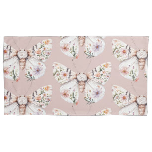 Housse D'oreillers Papillon floral Fleur sauvage Boho