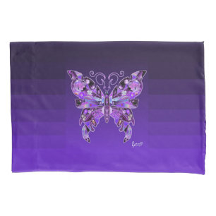 Housse D'oreillers Papillon pourpre 31
