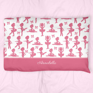 Housse D'oreillers Parties scintillant rose petite fille Ballerina Ba