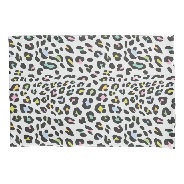 Housse D'oreillers Pastel Leopard Spot Motif (devant-gauche)
