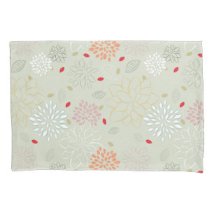 Housse D'oreillers Pastel Tones Retro Flower