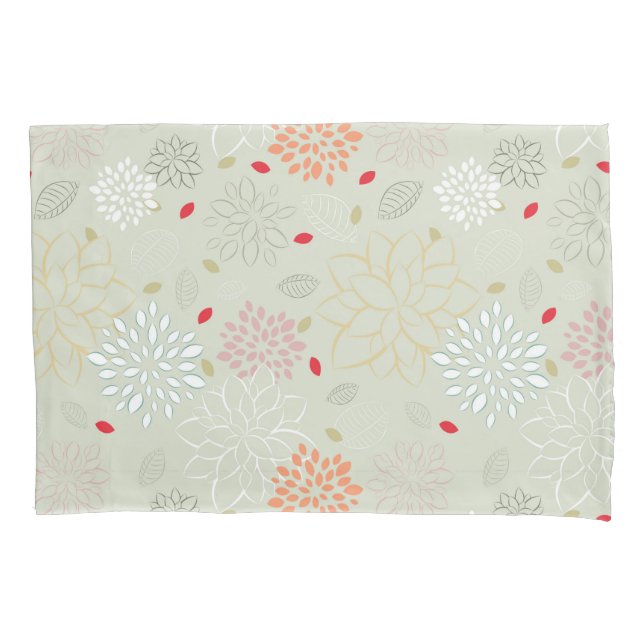 Housse D'oreillers Pastel Tones Retro Flower (devant)
