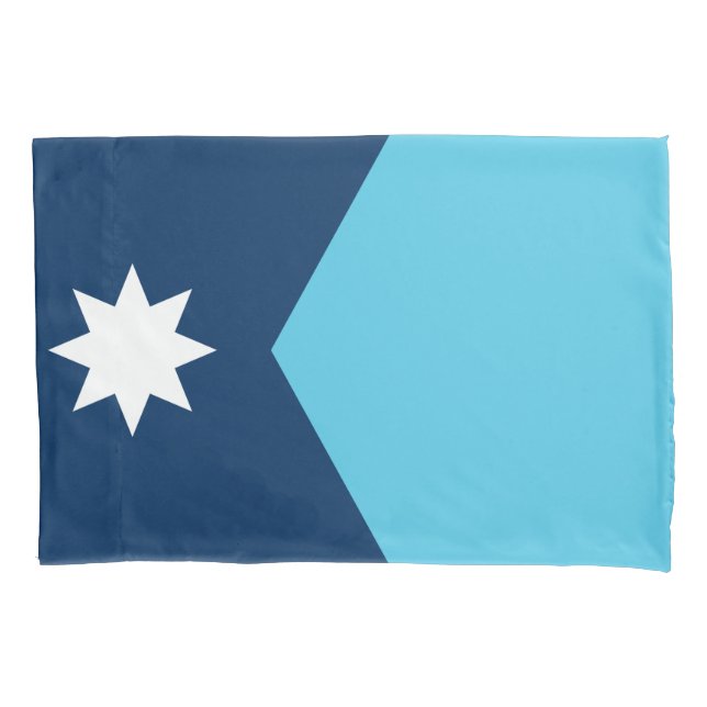 Housse D'oreillers Patriotic Single Pillowcase with flag of Minnesota (devant)