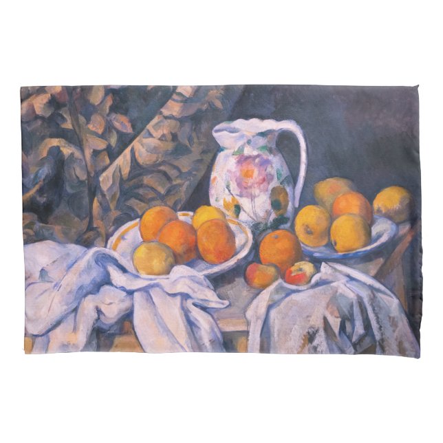Housse D'oreillers Paul Cezanne - La vie morte avec un rideau (devant)