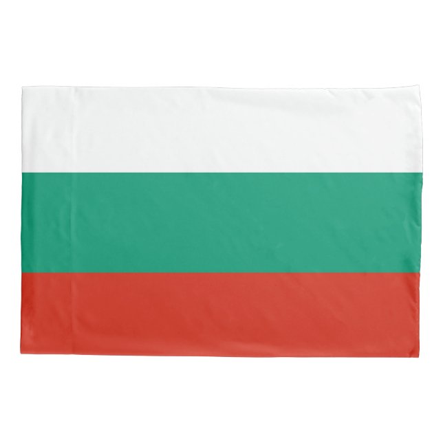 Housse D'oreillers Pavillon Patriotique Simple Pillowcase de Bulgarie (Dos)