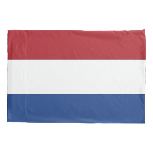 Housse D'oreillers Pavillon Patriotique Simple Pillowcase de Pays-Bas (Dos)