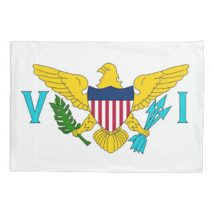 Housse D'oreillers Pavillon Patriotique simple Pillowcase des îles Vi
