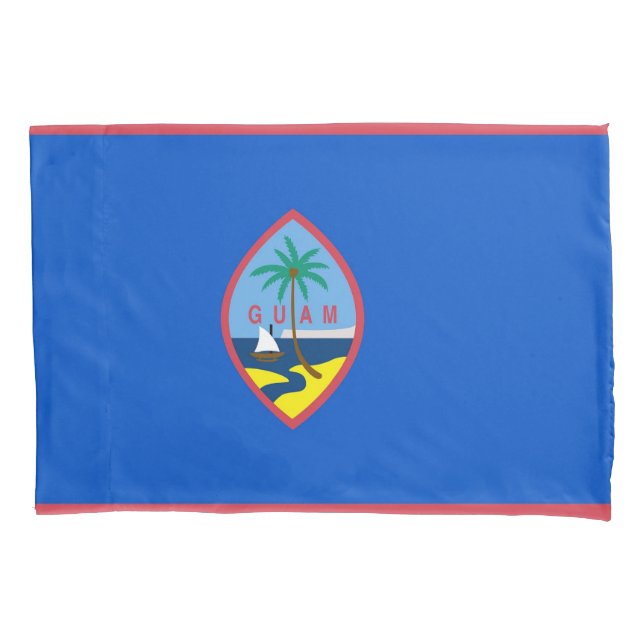 Housse D'oreillers Pavillon Patriotique Simple Pillowcase Guam (devant)