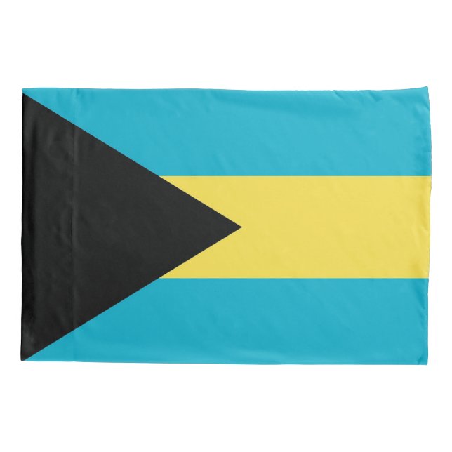 Housse D'oreillers Pavillon Patriotique Single Pillowcase des Bahamas (Dos)