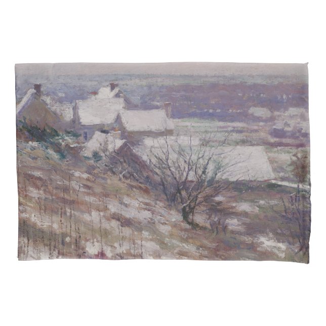 Housse D'oreillers Paysage d'hiver (Giverny, Normandie, France) (devant-gauche)
